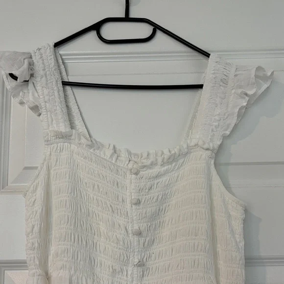 Anthropologie “Peregrine” Square-Neck Midi Dress – White - Picture 4 of 5